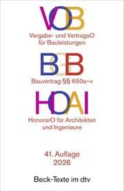 Cover von VOB/BGB/HOAI