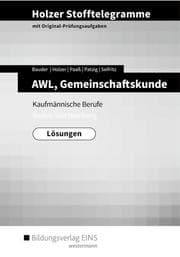 Cover von Holzer Stofftelegramme Baden-Württemberg - AWL, Gemeinschaftskunde