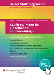 Cover von Holzer Stofftelegramme Baden-Württemberg - Kauffrau/-mann im Einzelhandel und Verkäufer/-in
