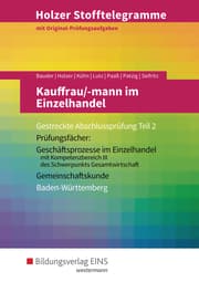 Cover von Holzer Stofftelegramme Baden-Württemberg - Kauffrau/-mann im Einzelhandel