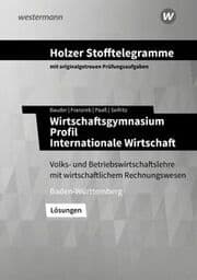 Cover von Holzer Stofftelegramme Baden-Württemberg - Wirtschaftsgymnasium