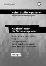 Cover von Holzer Stofftelegramme Baden-Württemberg - Kauffrau/-mann für Büromanagement