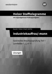 Cover von Holzer Stofftelegramme Baden-Württemberg - Industriekauffrau/-mann
