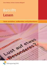 Cover von Betrifft Lesen - Texte verstehen, aufbereiten und präsentieren