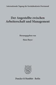 Cover von Der Angestellte zwischen Arbeiterschaft und Management.