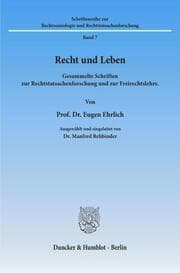 Cover von Recht und Leben.