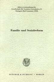 Cover von Familie und Sozialreform.