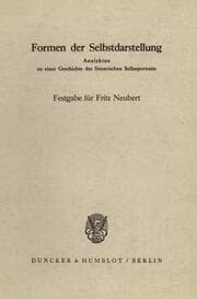 Cover von Formen der Selbstdarstellung.