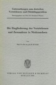 Cover von Untersuchungen zum deutschen Vertriebenen- und Flüchtlingsproblem.
