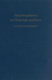 Cover von Neue Perspektiven aus Wirtschaft und Recht.