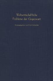 Cover von Weltwirtschaftliche Probleme der Gegenwart.