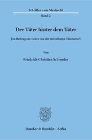 Cover von Der Täter hinter dem Täter.