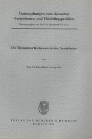 Cover von Untersuchungen zum deutschen Vertriebenen- und Flüchtlingsproblem.
