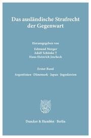 Cover von Das ausländische Strafrecht der Gegenwart.