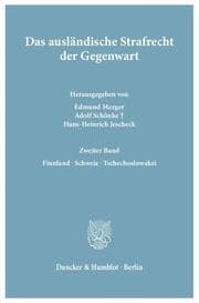 Cover von Das ausländische Strafrecht der Gegenwart.