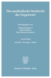 Cover von Das ausländische Strafrecht der Gegenwart.