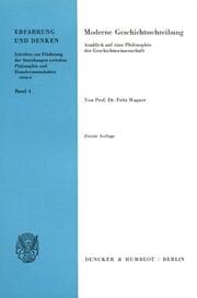 Cover von Moderne Geschichtsschreibung.