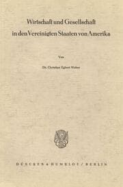Cover von Wirtschaft und Gesellschaft in den Vereinigten Staaten von Amerika.