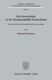 Cover von Der Investivlohn in der Bundesrepublik Deutschland.