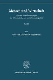 Cover von Mensch und Wirtschaft.