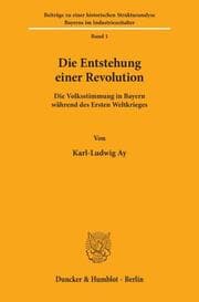 Cover von Die Entstehung einer Revolution.