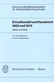 Cover von Einzelhandel und Handwerk 1965 und 1975.