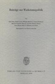 Cover von Beiträge zur Wachstumspolitik.