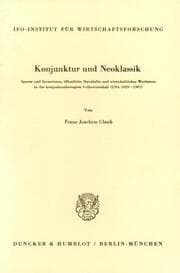Cover von Konjunktur und Neoklassik.