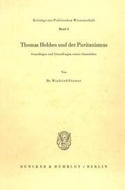Cover von Thomas Hobbes und der Puritanismus.