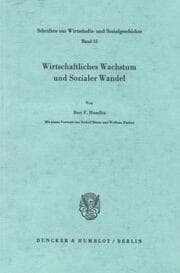 Cover von Wirtschaftliches Wachstum und Sozialer Wandel.