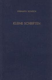 Cover von Kleine Schriften.
