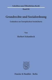 Cover von Grundrechte und Sozialordnung.