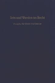 Cover von Sein und Werden im Recht.