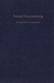Cover von Soziale Verantwortung.