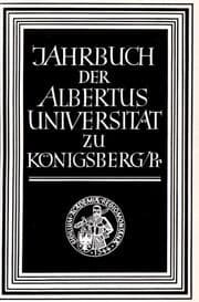 Cover von Jahrbuch der Albertus-Universität zu Königsberg-Pr.