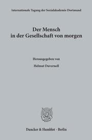 Cover von Der Mensch in der Gesellschaft von morgen.