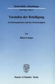 Cover von Vorstufen der Beteiligung.