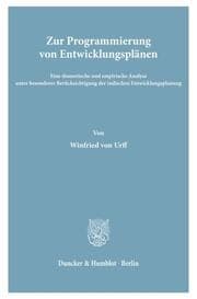 Cover von Zur Programmierung von Entwicklungsplänen.