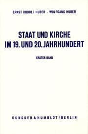 Cover von Staat und Kirche im 19.und 20.Jahrhundert.