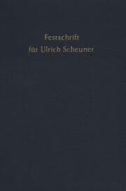 Cover von Festschrift für Ulrich Scheuner zum 70. Geburtstag.