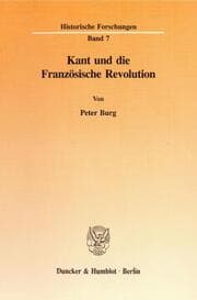Cover von Kant und die Französische Revolution.