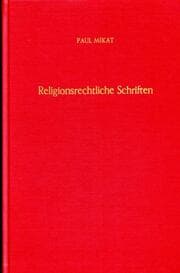 Cover von Religionsrechtliche Schriften.