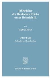 Cover von Jahrbücher des Deutschen Reichs unter Heinrich II.