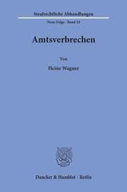 Cover von Amtsverbrechen.