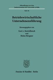 Cover von Betriebswirtschaftliche Unternehmensführung.