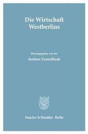 Cover von Die Wirtschaft Westberlins.