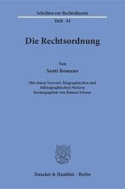 Cover von Die Rechtsordnung.