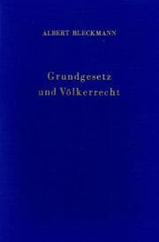 Cover von Grundgesetz und Völkerrecht.