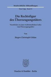 Cover von Die Rechtsfigur des Überzeugungstäters.