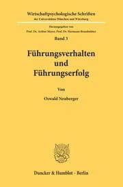 Cover von Führungsverhalten und Führungserfolg.